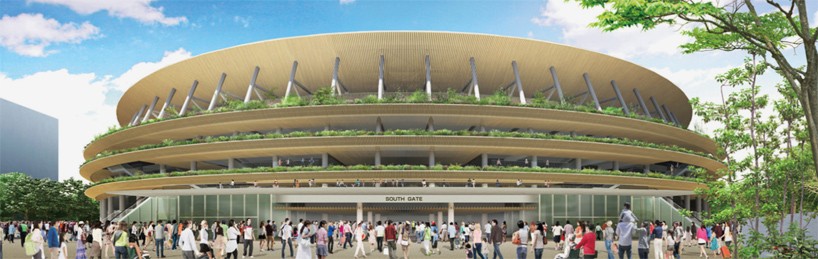 kengo kuma tokyo national stadium japan sport council designboom
