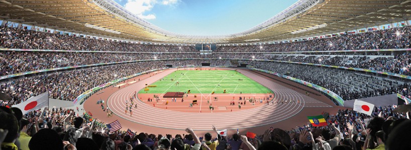 kengo kuma tokyo national stadium japan sport council designboom