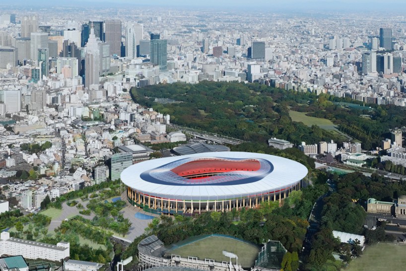 kengo kuma tokyo national stadium japan sport council designboom
