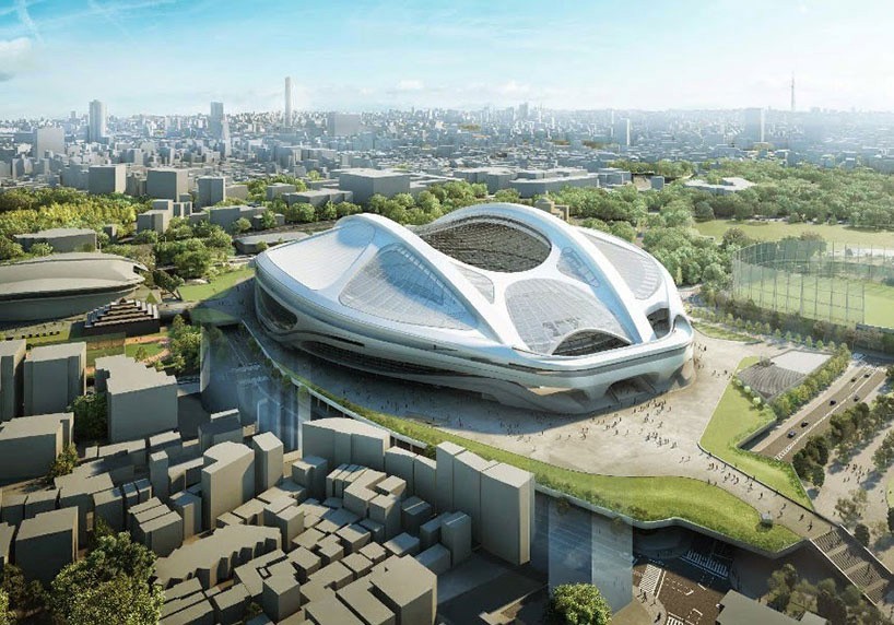 kengo kuma tokyo national stadium japan sport council designboom