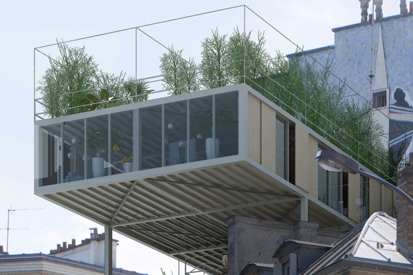 stéphane malka positions modular housing units on rooftops ...