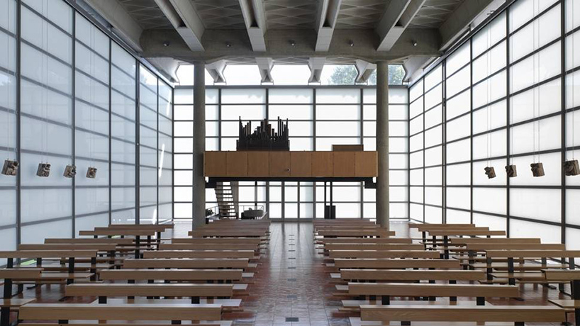SBG architetti restores baranzate's glass church in italy