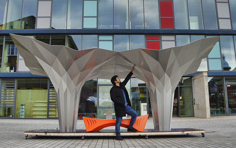 tal friedman origami fold finding pavilion 