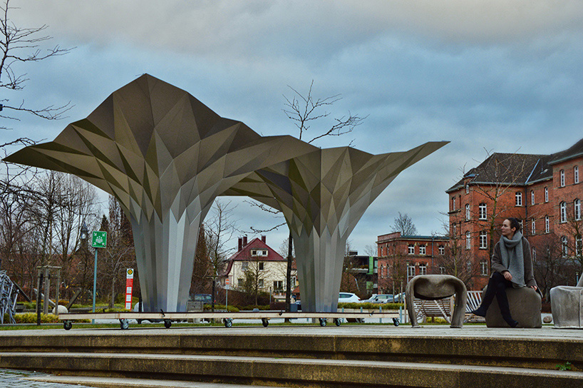 tal friedman origami fold finding pavilion 