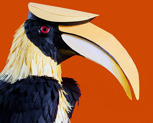 diana beltran herrera's paper aviary comprises hundreds of sculptural birds