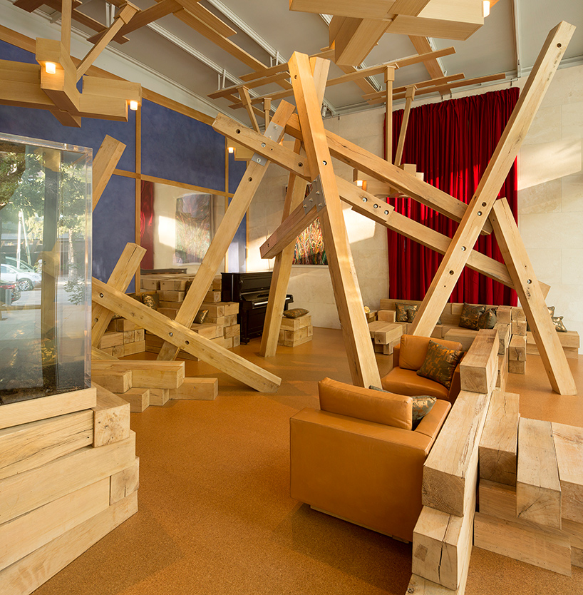 chalet by edwin chan transforms the nasher sculpture center