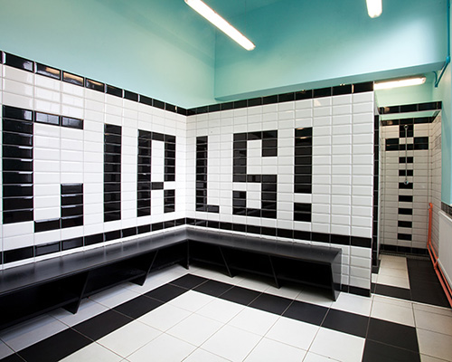 maximo recio designs graphical tile system for collaborative school remodel