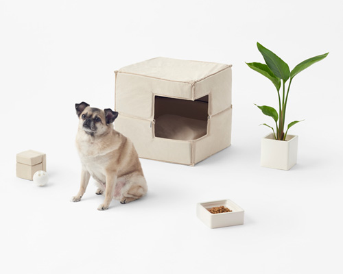 nendo's cubic pet goods emphasize compatibility and functionality for the contemporary home