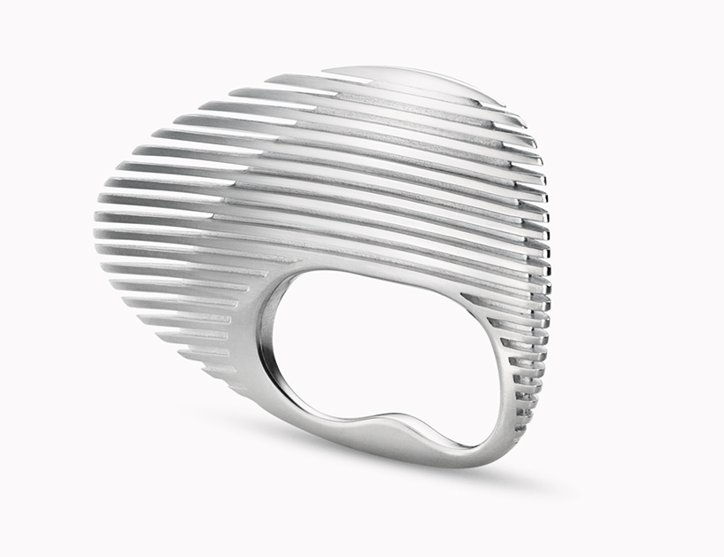 zaha hadid georg jensen baselworld installation jewellery designboom