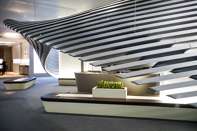 zaha hadid georg jensen baselworld installation jewellery designboom