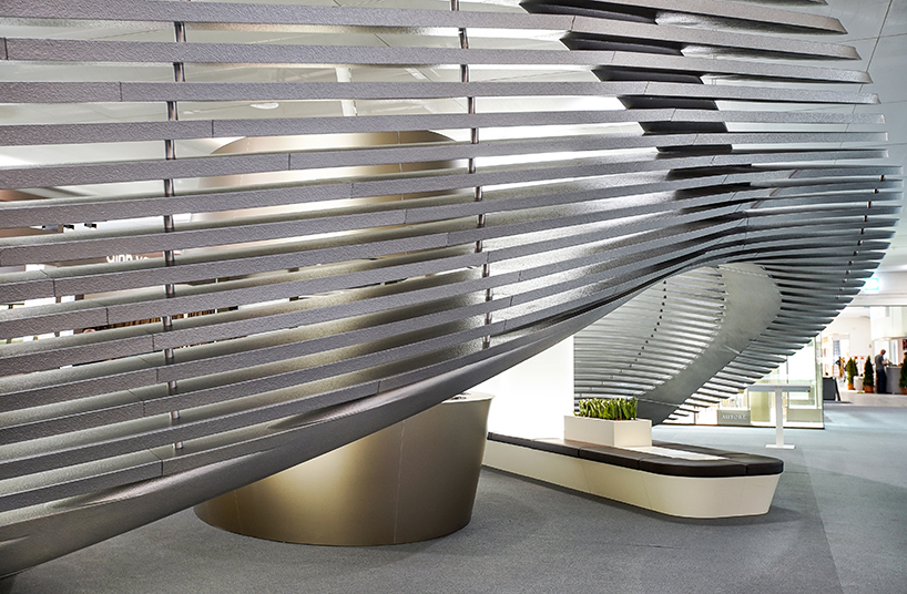 zaha hadid georg jensen baselworld installation jewellery designboom