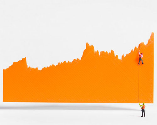 3D printed infographics by coming soon relay statistical data with playful plastic pieces