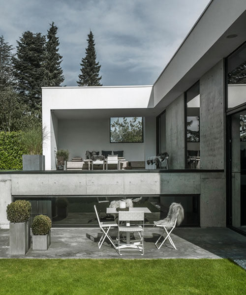 ardess plans L-shaped contemporary villa in denmark