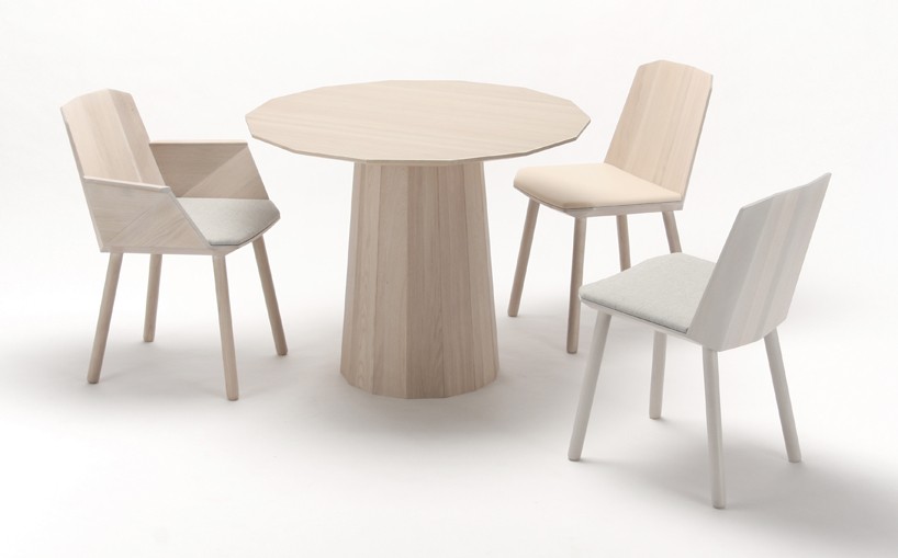 scholten & baijings colour wood chair and colour wood table 