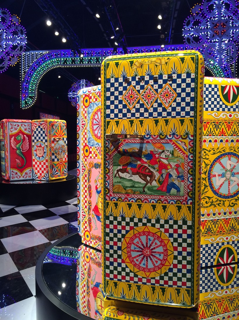 dolce gabbana smeg frigorifero d'arte milan design week 2016 designboom