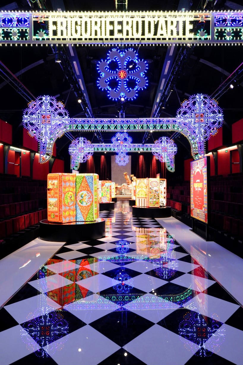 dolce gabbana smeg frigorifero d'arte milan design week 2016 designboom