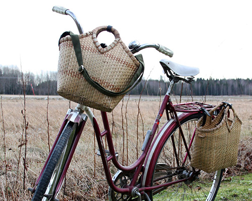 form studio presents pako, a hand-woven bicycle bag made in vietnam