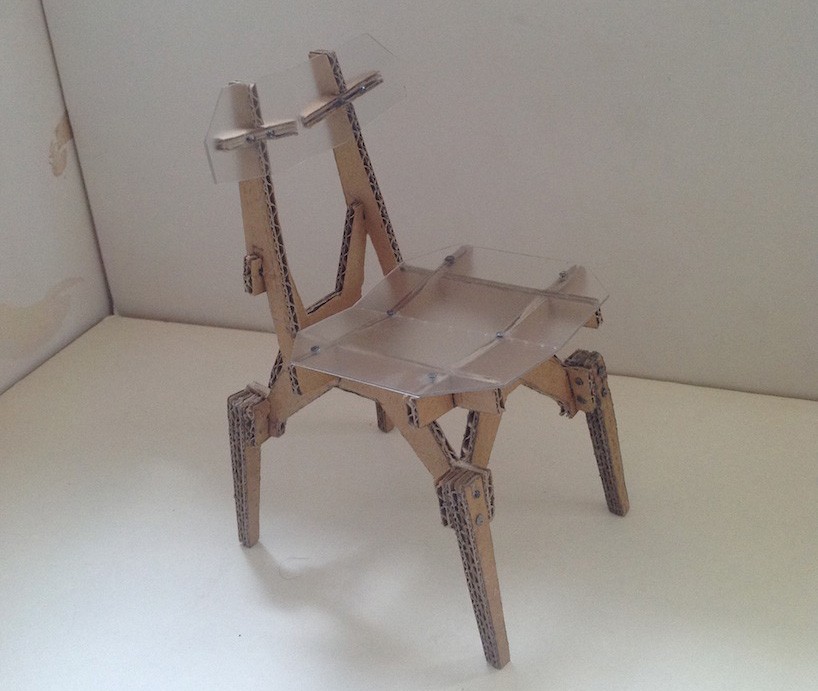 material economy meets sculpture in lese chair by lock furniture