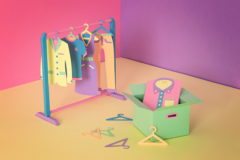 zim zou papercraft designboom