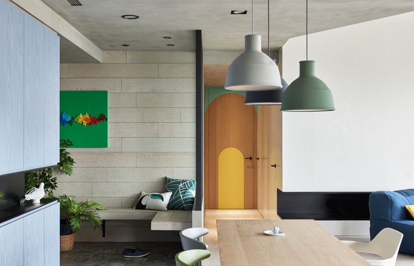 HAO-design-blue-and-glue-apartment-taiwan-designboom-02