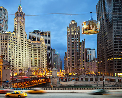 plans revealed to connect chicago with aerial cable car network