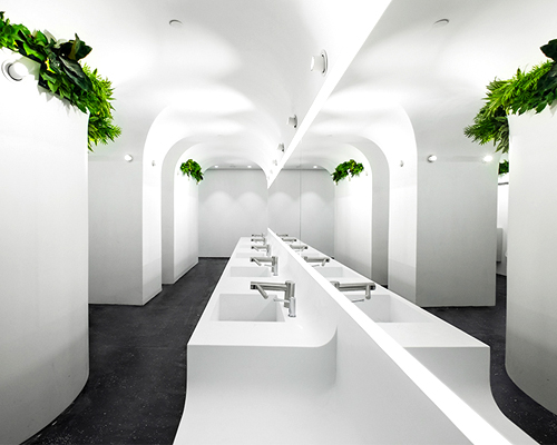 ida & billy design sustainable washrooms for mix-use complex in guangzhou