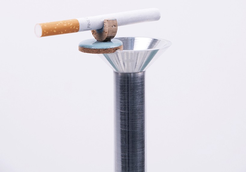jessie derogy's sculptural ashtrays are a tribute to death