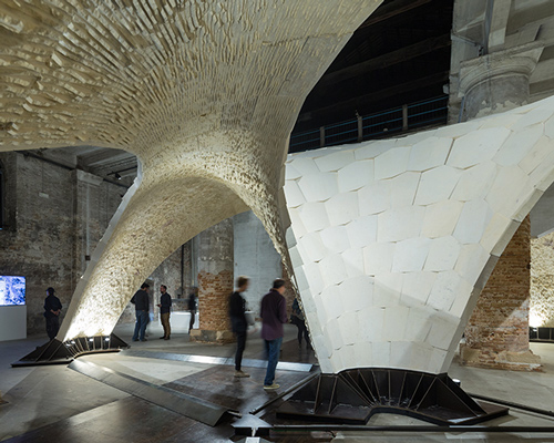 beyond bending: ETH zurich erects sandstone vault at venice architecture biennale