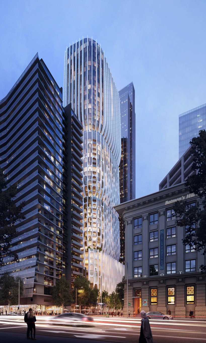 zaha hadid's tapered tower in melbourne receives planning ...