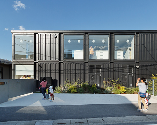 HIBINOSEKKEI + youji no shiro renovate saitama kindergarten using shipping containers
