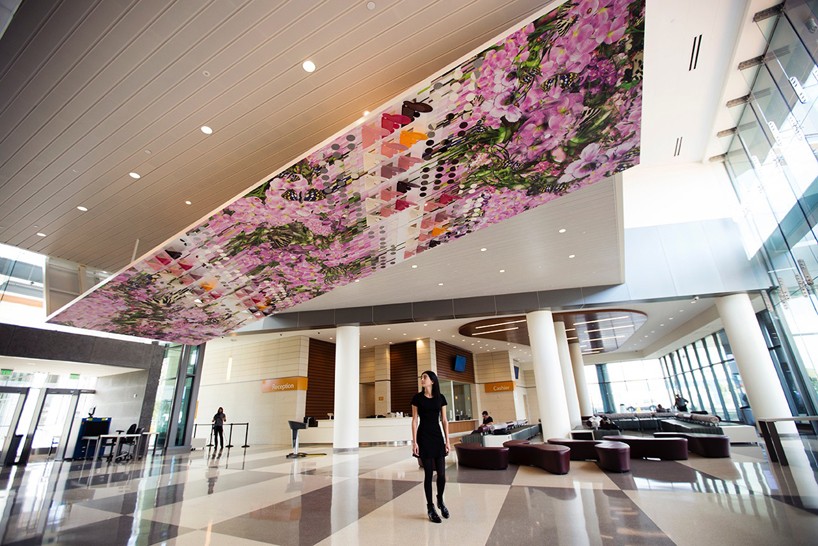 elena manferdini installation inverted landscapes los angeles designboom