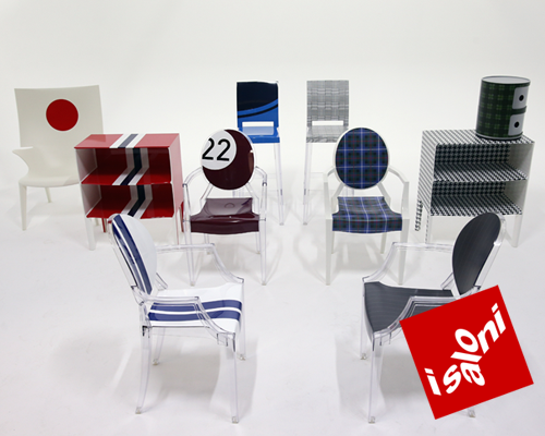 lapo elkann reinterprets kartell’s furniture icons using car wrapping technology