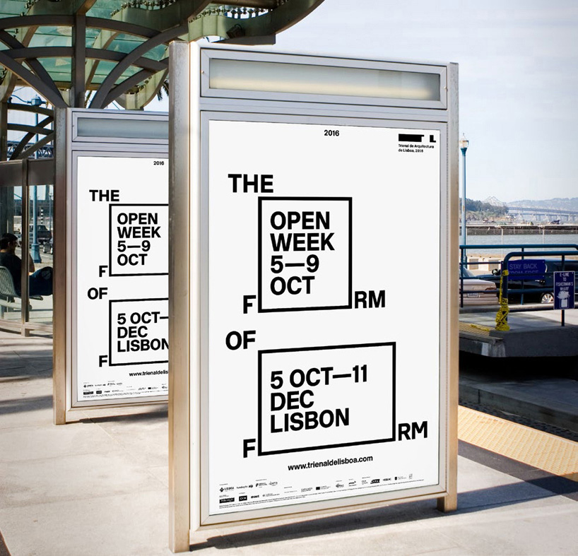 lisbon architecture triennale visual identity the form of form designboom