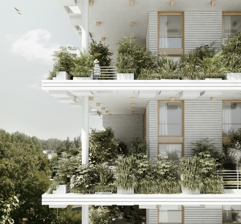 penda proposes green-filled sky villa residences in india