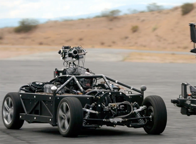 powered by an electric motor, it can be programmed to imitate