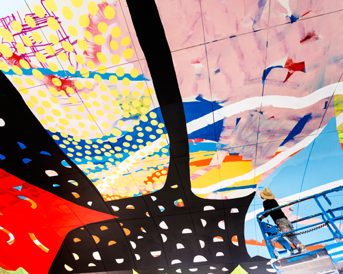 HENSE paints colossal prismatic passageway at perth's curtin university