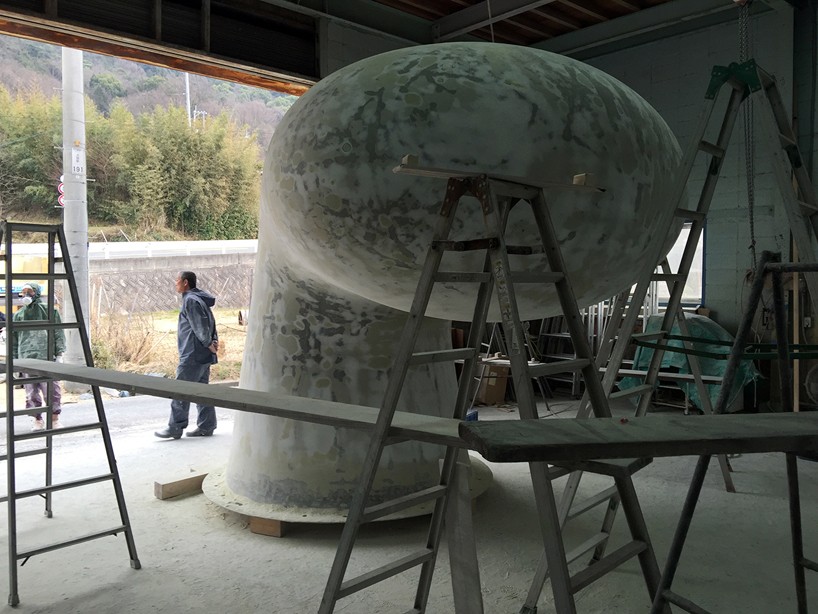 hisakazu shimizu setouchi triennial bollard of love shodoshima japan designboom