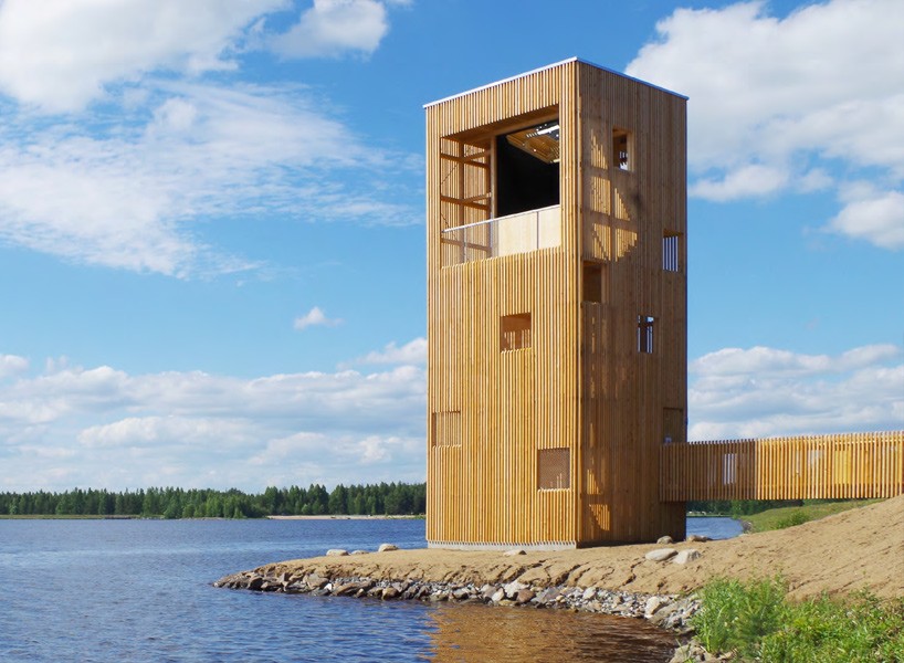 Oopeaa S Wooden Periscope Tower In Finland, Man Made Landscape Timbers