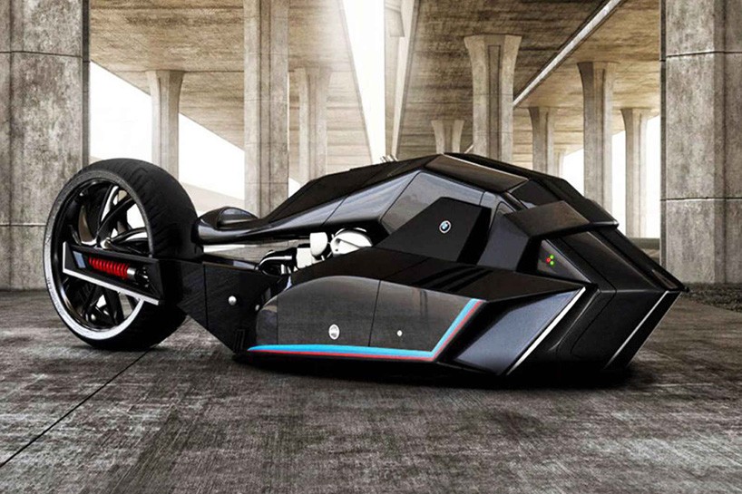 bmw titan concept is motorcycle that belongs to the batcave