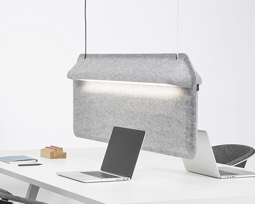 'AK 2' workspace divider lamp by ivan kasner + uli budde for de vorm