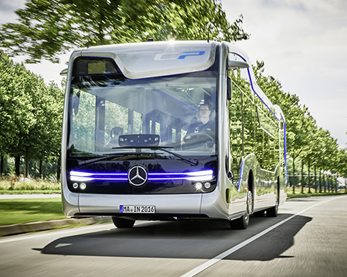mercedes-benz puts wheels of future public transportation in motion with self-driving city bus