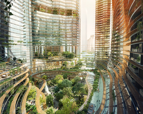 mixed-use marina one complex by ingenhoven architects tops out in singapore