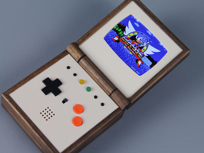 pixel vision pocket sized portable wood gaming system designboom