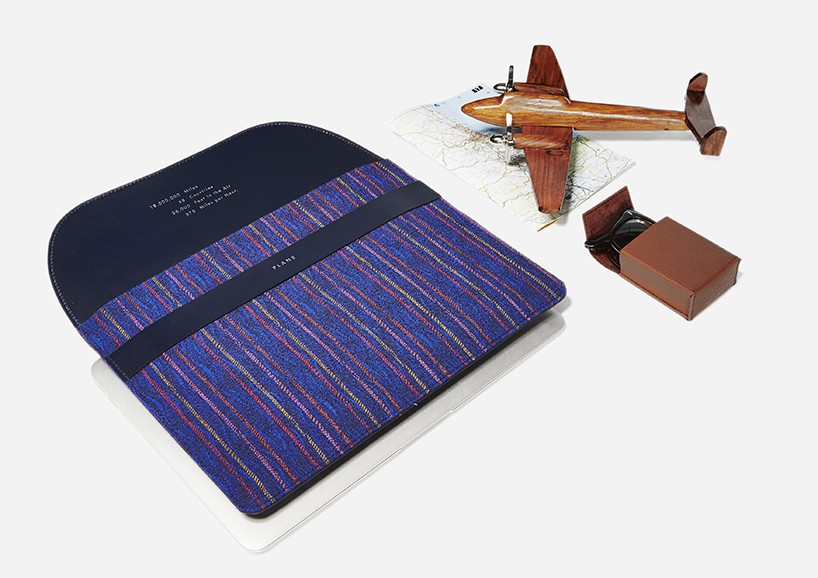 plane upcycles aircraft seats into luxury travel accessories