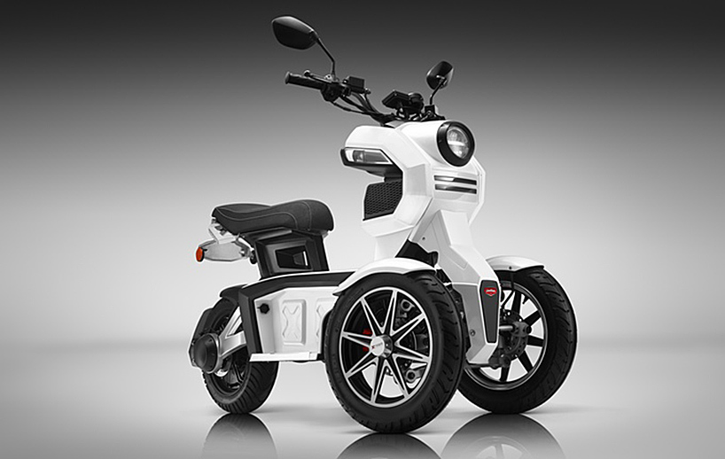 doohan ev3 itank electric three wheel urban crossover scooter