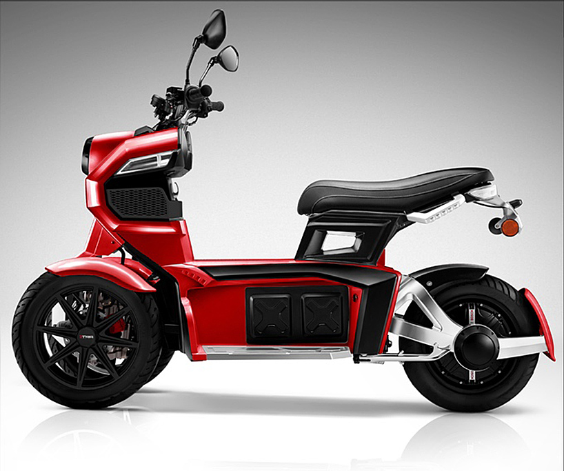 doohan ev3 itank electric three wheel urban crossover scooter