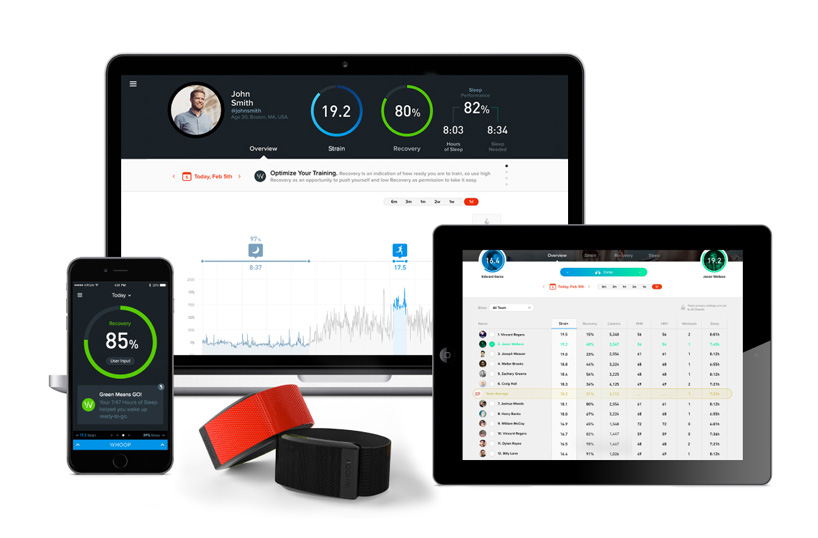 aruliden whoop performance optimization system elite athletes designboom 