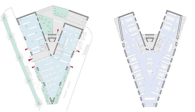 NRJA multi-use office building riga lativa designboom