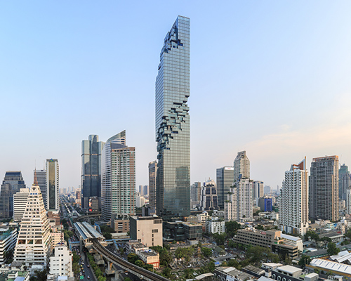 MahaNakhon skyscraper by ole scheeren opens as thailand's tallest building