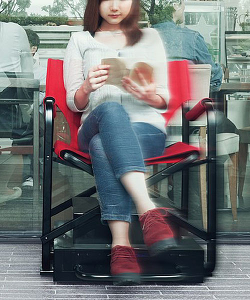 nissan create selfdriving chair for people can't stand queuing